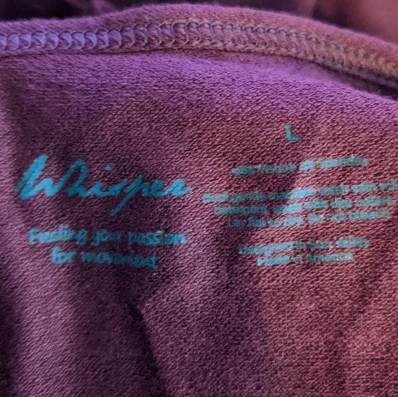 Whisper Open Back Tank Dark Wine NWT Sz L - Picture 5 of 6